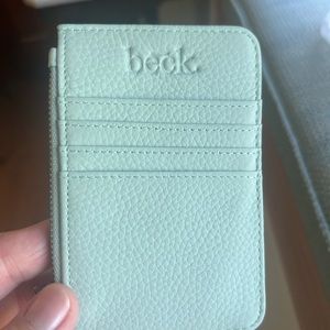 NWOT Beck credit card zipper pouch